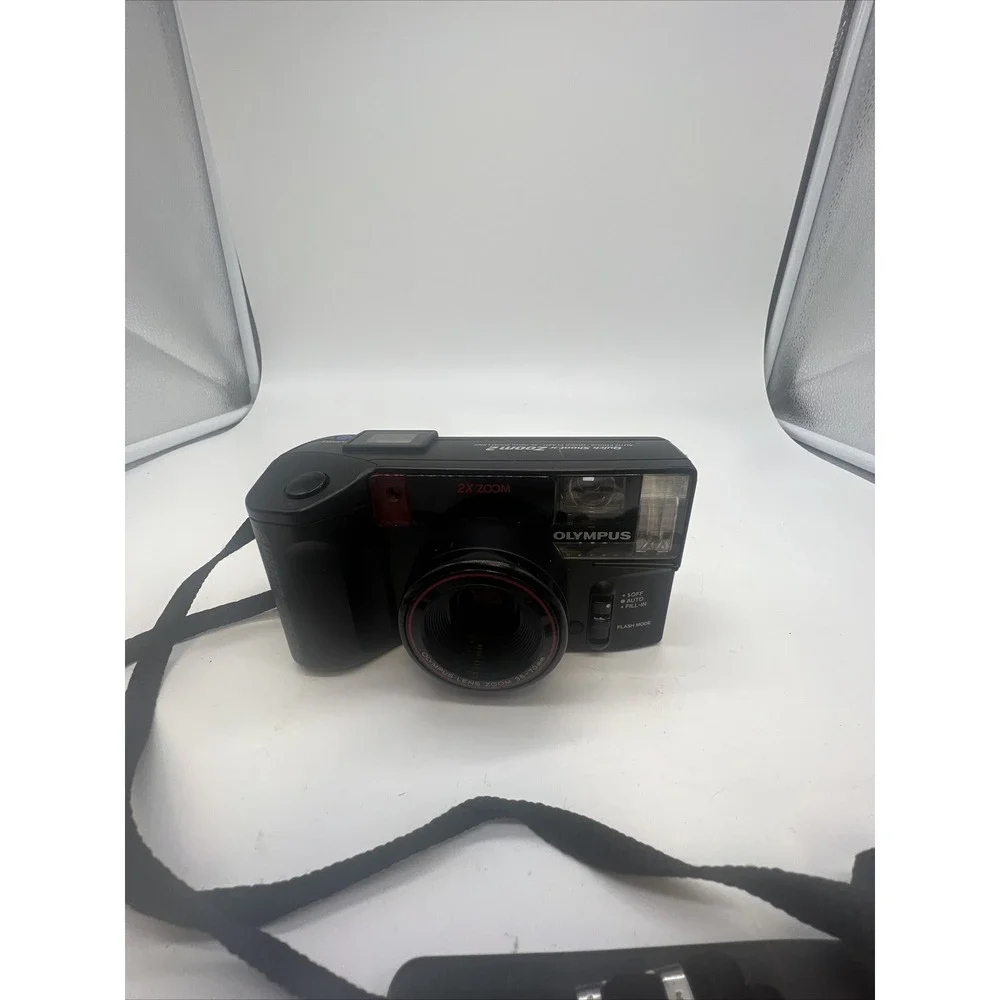 ⭐ Olympus Quick Shooter Zoom 2 Point and Shoot 35mm Film Camera - New Battery ⭐